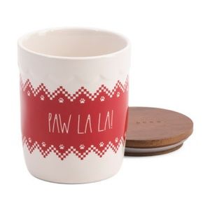 Rae Dunn - Paw La La Canister with Wooden Lid